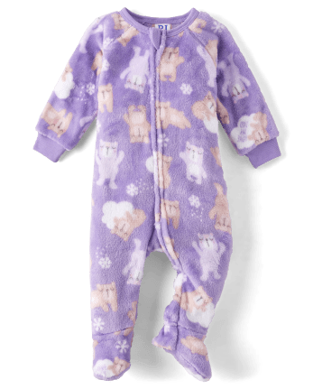 Polar Bear Fleece Girls Pajamas 8 in Kid's Fleece Styles, Pajamas for Kids