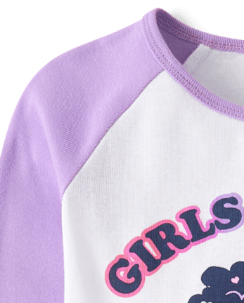 Niñas Las niñas pueden hacer cualquier cosa Pijamas de algodón ajustados