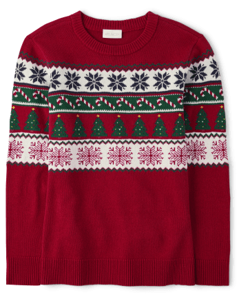 Womens Matching Family Christmas Fairisle Sweater