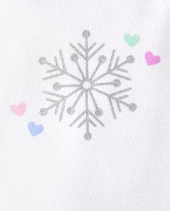 Baby Girls Snowflake Bodysuit 4-Pack