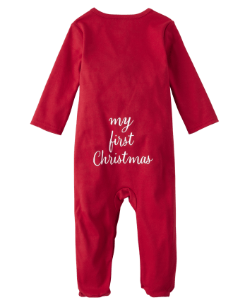 Unisex Baby Long Sleeve First Christmas Coverall | The Children's Place ...