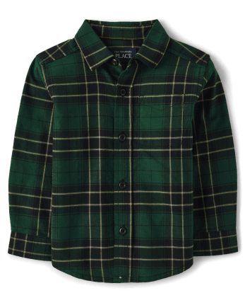 Baby And Toddler Boys Matching Family Plaid Button Up Shirt