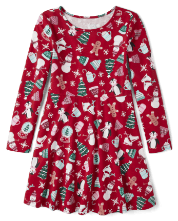 Girls Christmas Everyday Dress