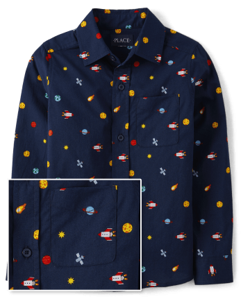 Boys sales space shirt