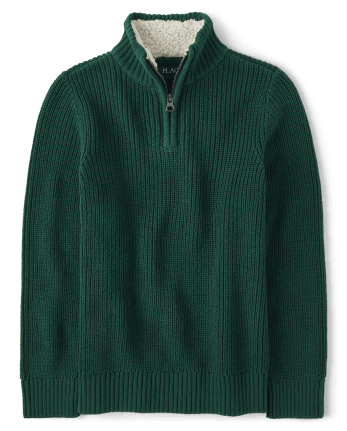 Boys Dad And Me Quarter-Zip Sweater