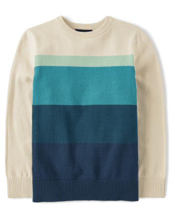Suéter con bloques de color para niños