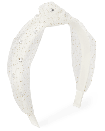 Girls Sequin Mesh Top Knot Headband