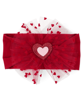 Baby Girls Heart Headwrap
