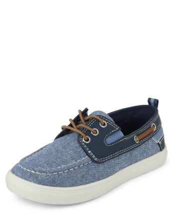 Boys Chambray Boat Shoes  The Children's Place - NAVY