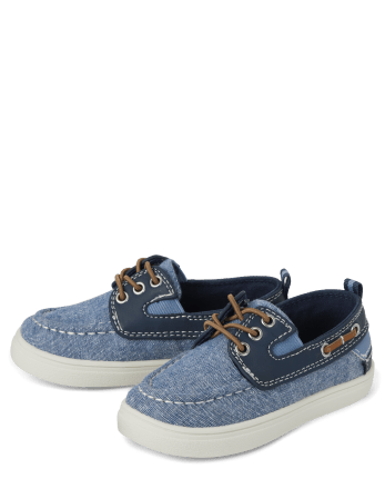 Toddler Boys Chambray Boat Shoes | The Children's Place - NAVY