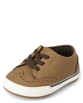 Baby Boys Faux Leather Dress Shoes | The Children's Place - TAN