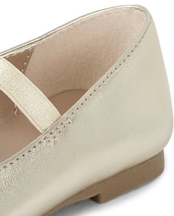 Ballerines à paillettes métallisées pour toute-petite fille