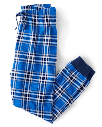 Mens Plaid Thermal Pajama Pants