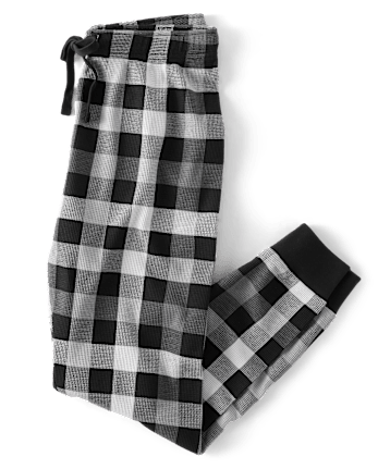 Mens Buffalo Plaid Thermal Pajama Pants