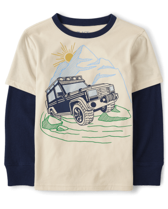 Boys Graphic 2 In 1 Top