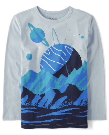 Camiseta espacial para niños