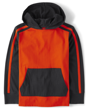 Red top hooded top
