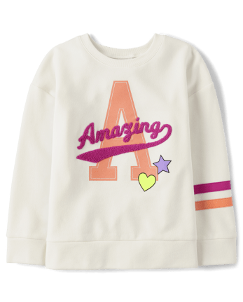 Sudadera extragrande de felpa francesa Amazing para niñas