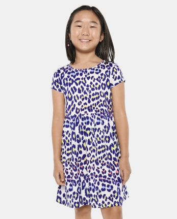 Vestido diario estampado para niñas