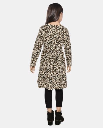 Vestido diario térmico con estampado para niñas