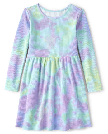 Girls Print Thermal Everyday Dress
