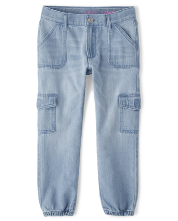Girls Cargo Jogger Jeans
