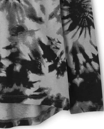 Lot de 2 hauts haut-bas tie-dye pour fille