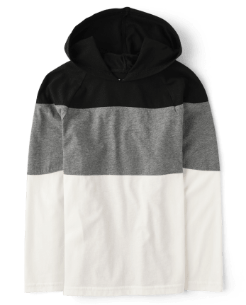 Haut à capuche color block pour garçon
