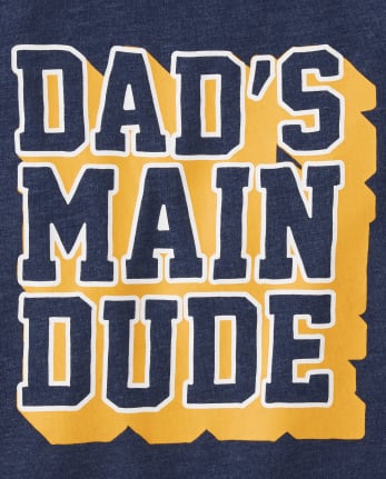 Baby And Toddler Boys Dad's Dude Graphic Tee