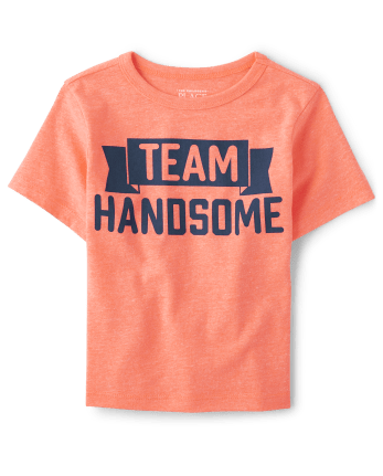 Baby And Toddler Boys Team Handsome Graphic Tee