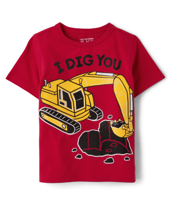 Camiseta con gráfico I Dig You para bebés y niños pequeños