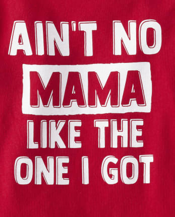 Camiseta unisex con estampado de mamá familiar a juego para bebés y niños pequeños