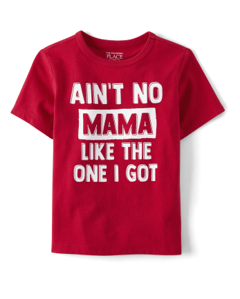 Camiseta unisex con estampado de mamá familiar a juego para bebés y niños pequeños