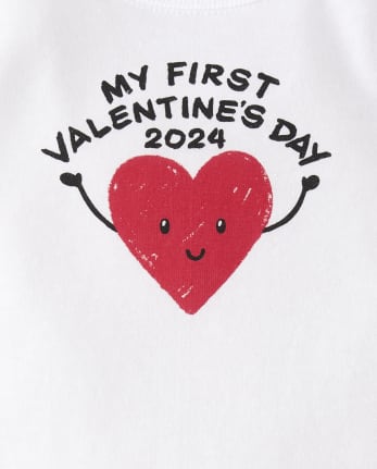 Unisex Baby First Valentine's Day Graphic Bodysuit