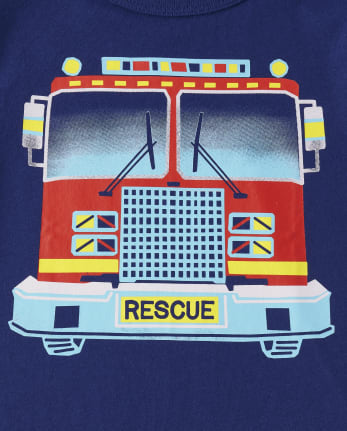 Paquete de 3 camisetas con gráfico de transporte para bebés y niños pequeños