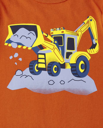 Paquete de 3 camisetas con gráfico de transporte para bebés y niños pequeños