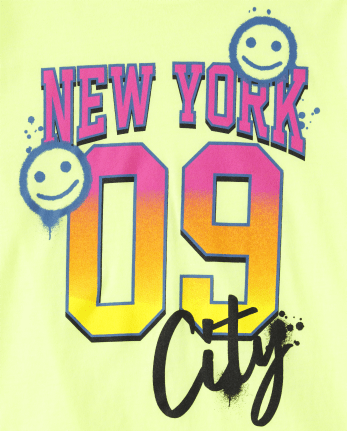 Girls Long Sleeve New York City Graphic Tee | The Children's Place - S ...