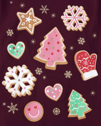 Girls Christmas Cookies Graphic Tee