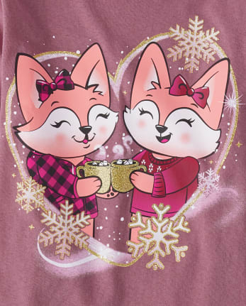 Girls Fox Graphic Tee