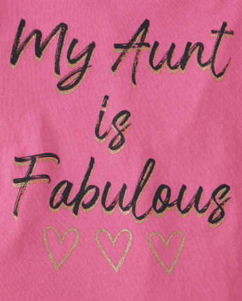 Girls Aunt Graphic Tee