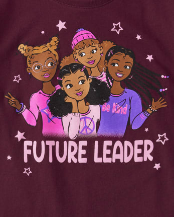 T-shirt graphique Leader pour filles