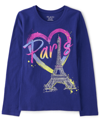 Girls Paris Graphic Tee