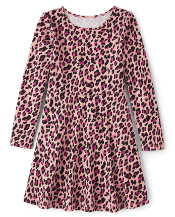 Girls Leopard Pom Pom Beanie  The Children's Place - STRAWBERRYCREAM