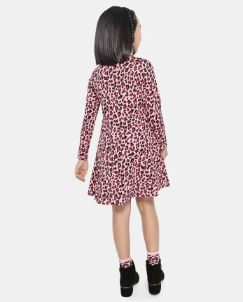 Girls Leopard Everyday Dress