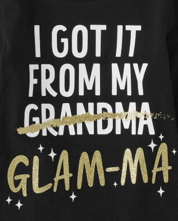 Camiseta con gráfico Glamma para bebés y niñas pequeñas