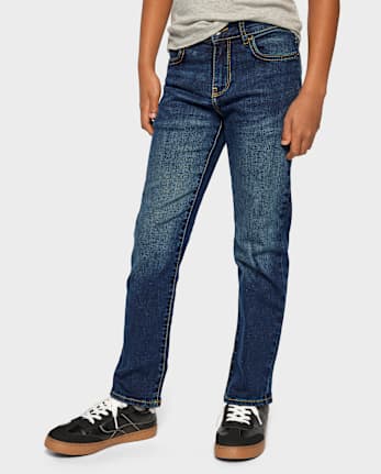 Boys Stretch Straight Jeans - Husky