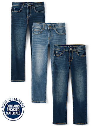 Boys Straight Jeans 3-Pack