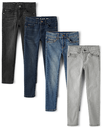 Boys Skinny Jeans 4-Pack