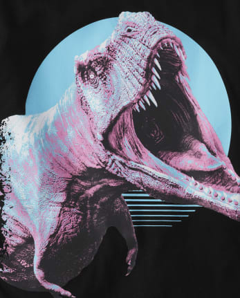 Camiseta con estampado de dinosaurio para niños