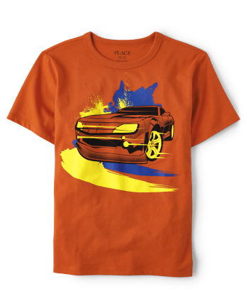 Boys Race Car Graphic Tee